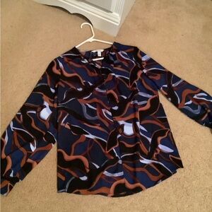 Stylish Women's Abstract Print Top